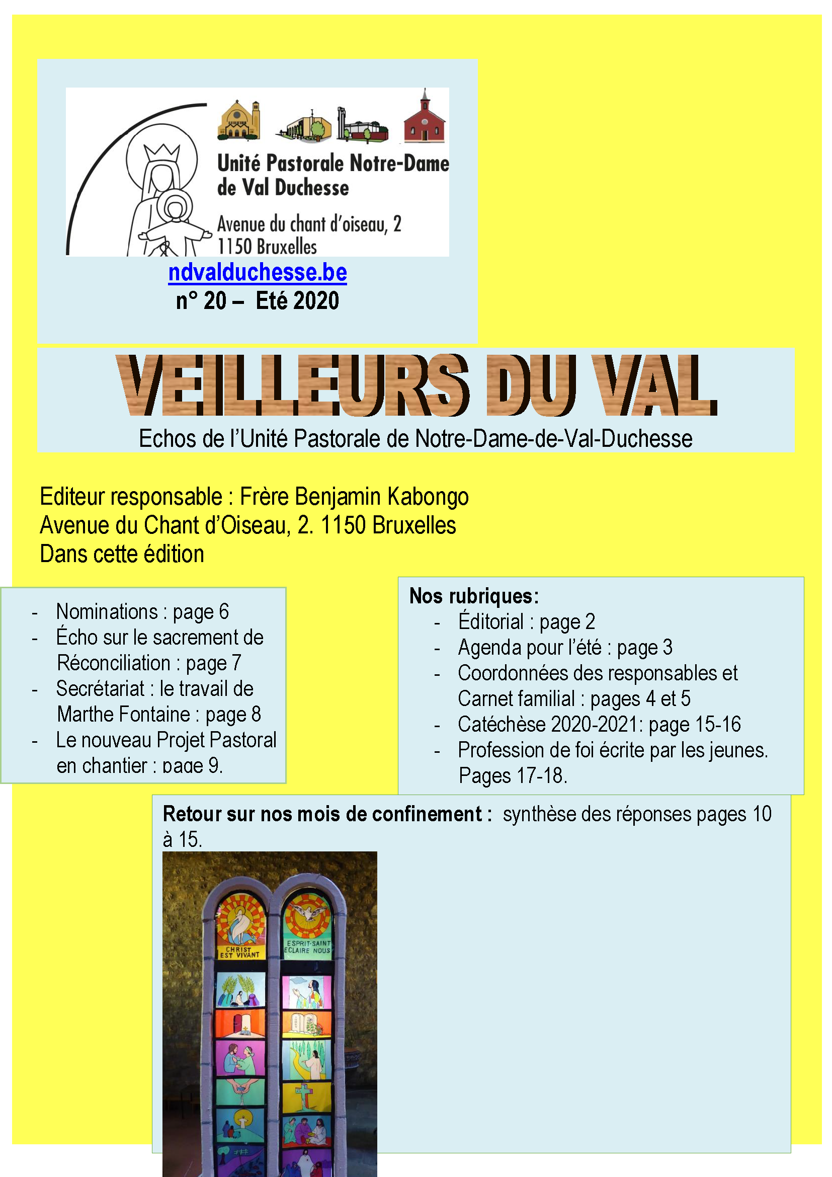 Le "Veilleurs du Val" de l'été 2020 est paru