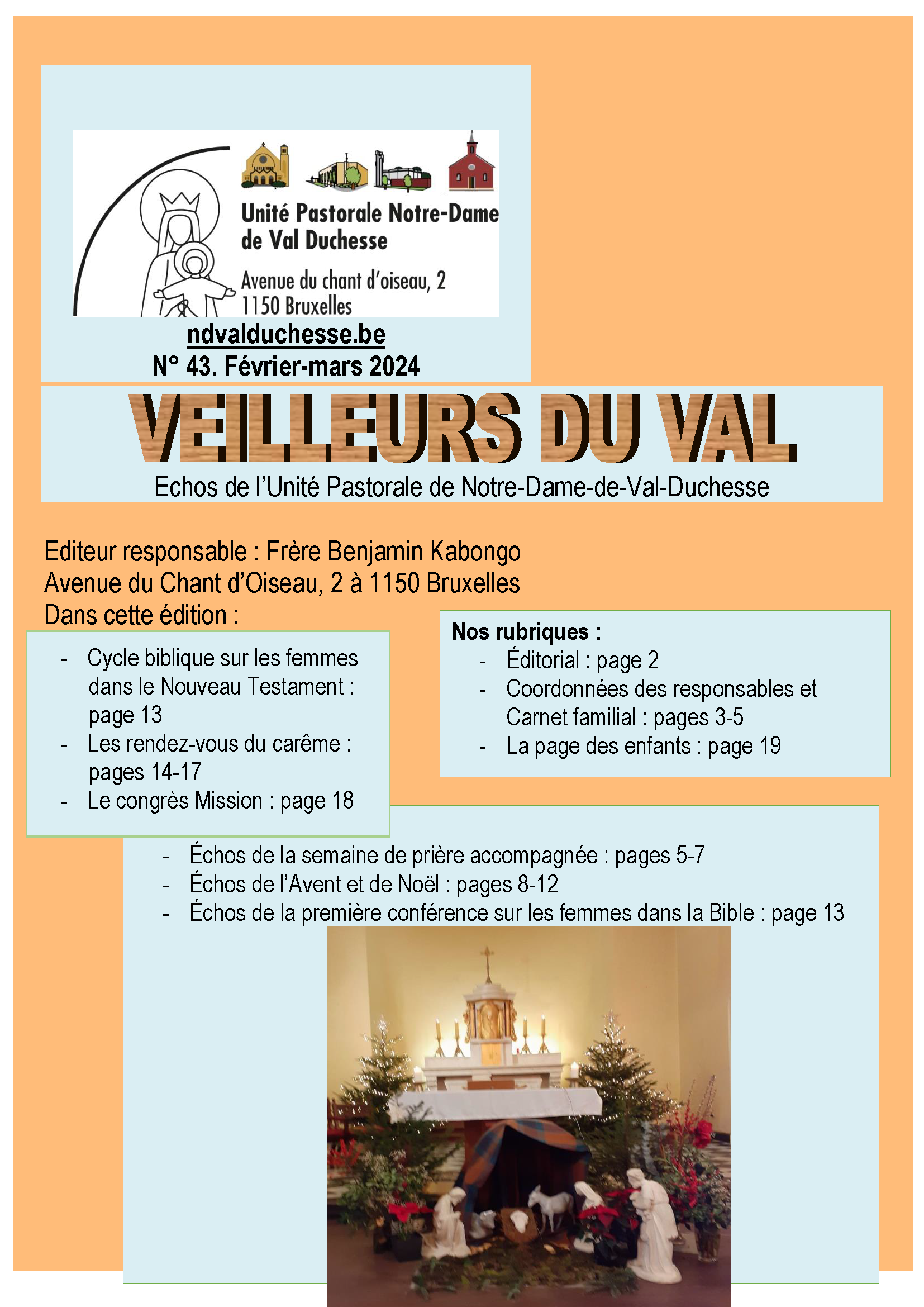 Le "Veilleurs du Val" n° 43 (février-mars 2024) est paru