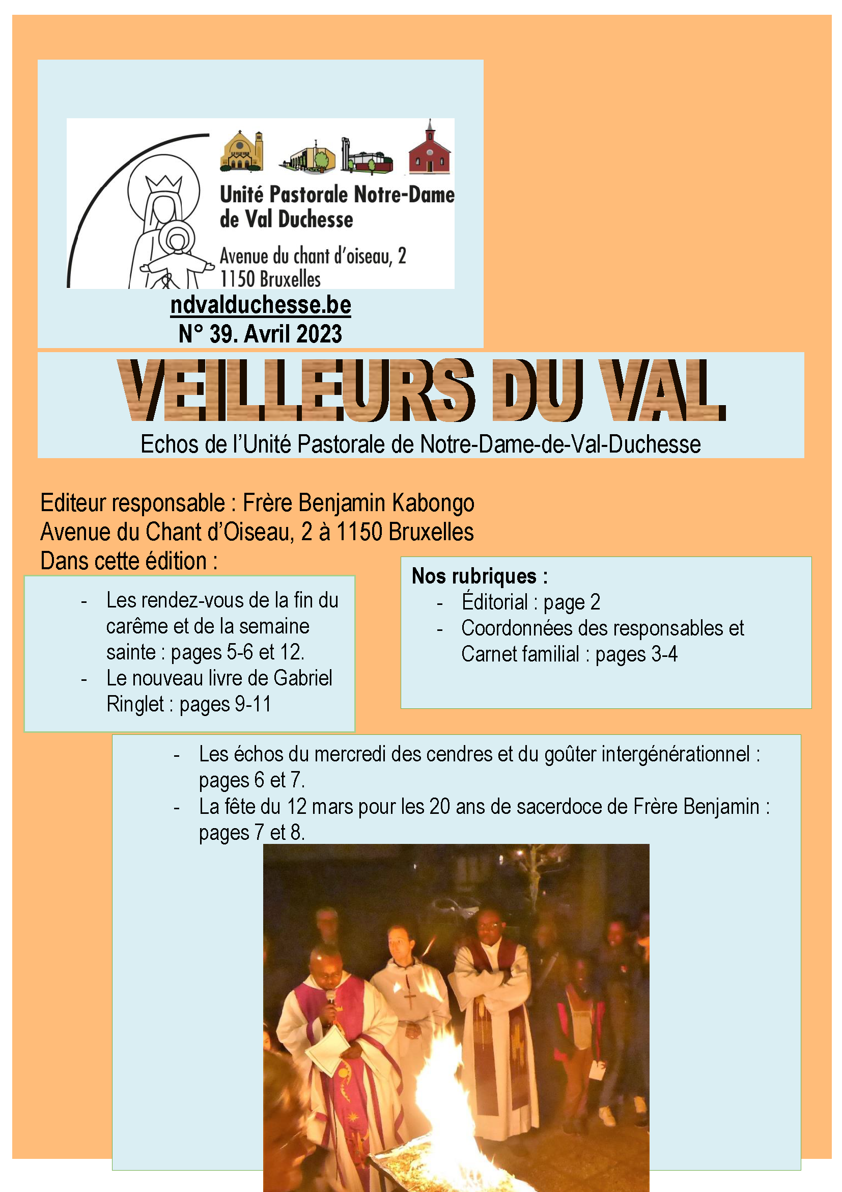 Le "Veilleurs du Val" n° 39 (avril 2023) est paru