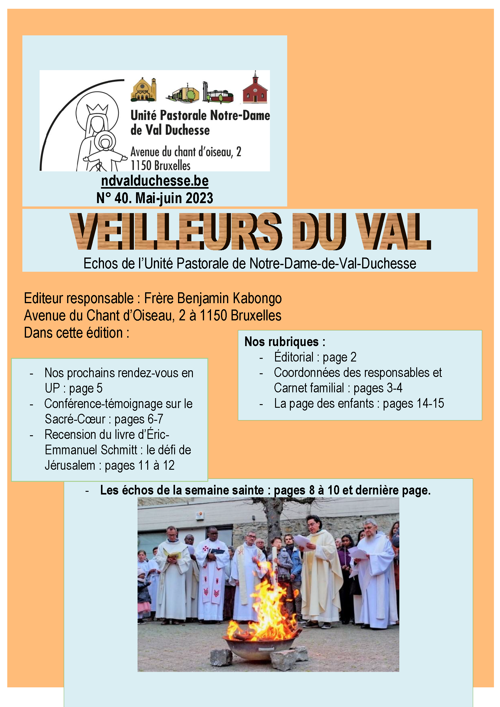 Le "Veilleurs du Val" n° 40 - mai-juin 2023 est paru