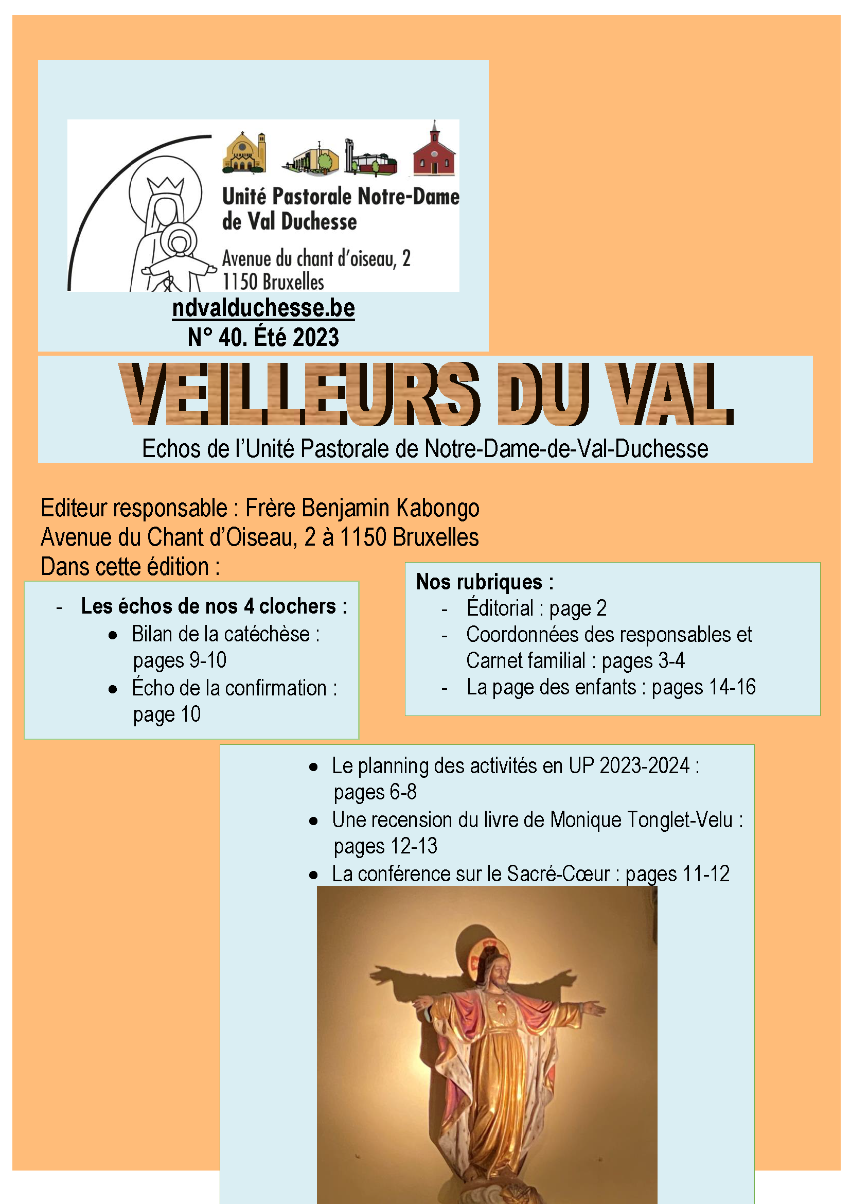 Le "Veilleurs du Val" de l'été 2023 (n° 40) est paru