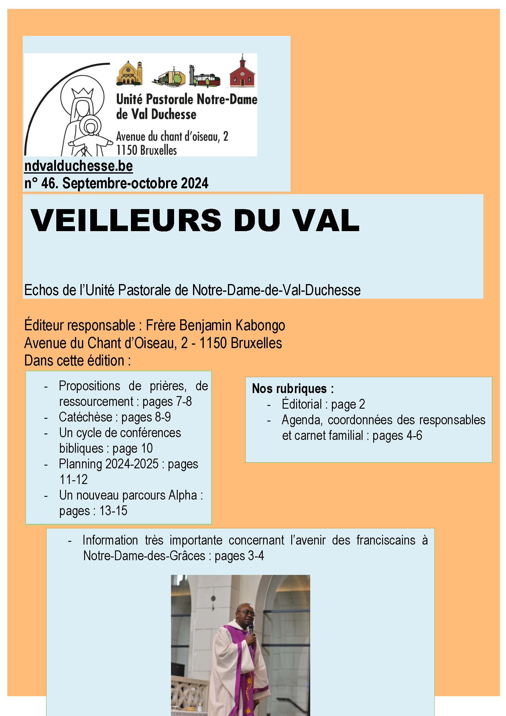 Le Veilleurs du Val n° 46 (septembre - octobre 2024) est paru