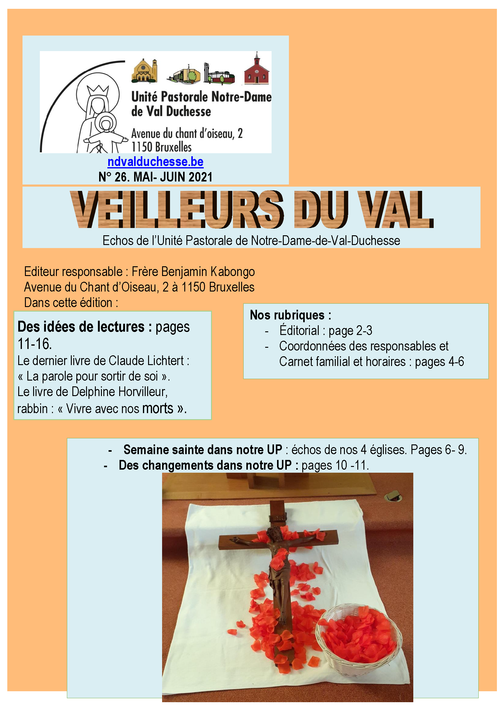 le "Veilleurs du Val" n° 26 est paru (mai - juin 2021)
