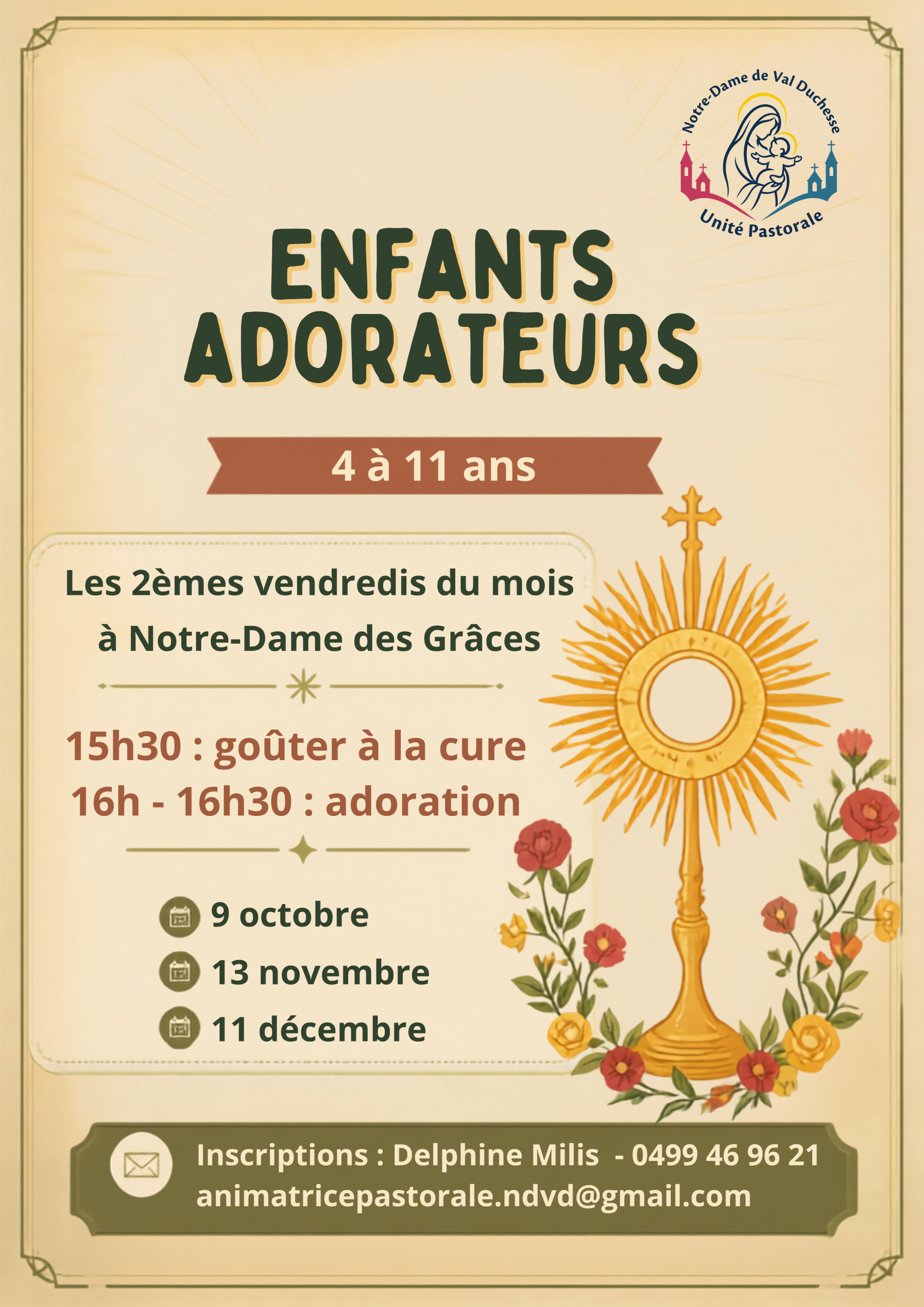 Enfants adorateurs @ église Notre-Dame des Grâces
